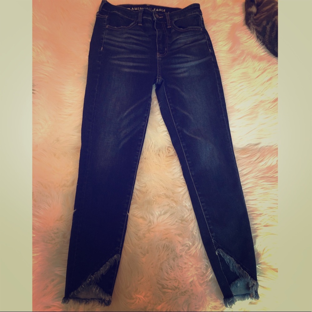 American eagle skinny crop jeans